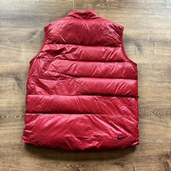Vintage Nike ACG Down Puffer Vest Jacket USA Olympics Red Mens Large NBC Quilted - Picture 3 of 9